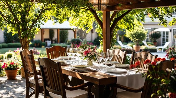 Top 5 tables de jardin idéales pour vos extérieurs